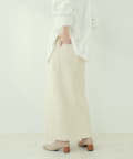 NICE CLAUP / OLIVE des OLIVE OUTLET(ナイスクラップ  / オリーブ デ オリーブ アウトレット) 【natural couture】バックポケットリブタイトスカート