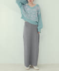 NICE CLAUP / OLIVE des OLIVE OUTLET(ナイスクラップ  / オリーブ デ オリーブ アウトレット) 【natural couture】バックポケットリブタイトスカート
