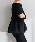 NICE CLAUP / OLIVE des OLIVE OUTLET(ナイスクラップ  / オリーブ デ オリーブ アウトレット) 【natural couture】＜otonanachu＞バルーンヘム×リブトップス