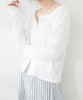 NICE CLAUP / OLIVE des OLIVE OUTLET(ナイスクラップ  / オリーブ デ オリーブ アウトレット) 【natural couture】ファスナーあきカットカーディガン