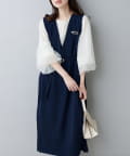 NICE CLAUP / OLIVE des OLIVE OUTLET(ナイスクラップ  / オリーブ デ オリーブ アウトレット) 【natural couture】サイドプリーツジャンスカ