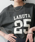 NICE CLAUP / OLIVE des OLIVE OUTLET(ナイスクラップ  / オリーブ デ オリーブ アウトレット) 【LARUTA】LARUTA25:7分袖２WAYロゴロンT