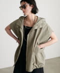 NICE CLAUP / OLIVE des OLIVE OUTLET(ナイスクラップ  / オリーブ デ オリーブ アウトレット) 【LARUTA】撥水加工ナイロンベスト