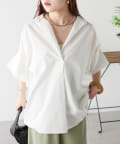 NICE CLAUP / OLIVE des OLIVE OUTLET(ナイスクラップ  / オリーブ デ オリーブ アウトレット) 【RMAF】スキッパーシャツ