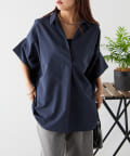 NICE CLAUP / OLIVE des OLIVE OUTLET(ナイスクラップ  / オリーブ デ オリーブ アウトレット) 【RMAF】スキッパーシャツ