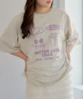 NICE CLAUP / OLIVE des OLIVE OUTLET(ナイスクラップ  / オリーブ デ オリーブ アウトレット) 【RMAF】【WEB限定】モチーフ&ロゴ発砲Tシャツ