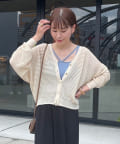 NICE CLAUP / OLIVE des OLIVE OUTLET(ナイスクラップ  / オリーブ デ オリーブ アウトレット) 【RMAF】【nao】透かし編カーディガン