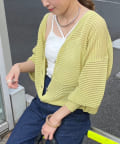 NICE CLAUP / OLIVE des OLIVE OUTLET(ナイスクラップ  / オリーブ デ オリーブ アウトレット) 【RMAF】【nao】透かし編カーディガン