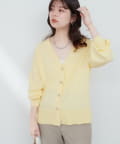 natural couture(ナチュラルクチュール) UVアンチピリング金釦カーデ
