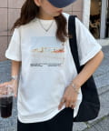 DISCOAT(ディスコート) 【ユニセックス】サマービーチフォトグラフィックTシャツ