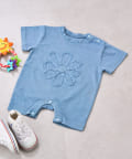 CIAOPANIC TYPY(チャオパニックティピー) 【BABY】ピグメント加工フラワーロープロンパース