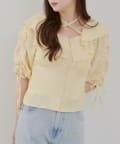 NICE CLAUP / OLIVE des OLIVE OUTLET(ナイスクラップ  / オリーブ デ オリーブ アウトレット) 【RMAF】ラッフル衿ホルターブラウス