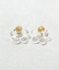 3COINS(スリーコインズ) クリアフラワーボールピアス