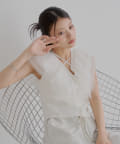と*る様 25ss CHICO 新品タグ付き ホルターデザインチュール ノースリ と*る様 25ss CHICO 新品タグ付き ホルターデザインチュール