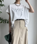 DOUDOU(ドゥドゥ) 【WEB限定】カラーラインスリットTEE