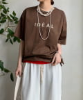 DOUDOU(ドゥドゥ) 【WEB限定】サイドファスナーIDEALロゴTEE
