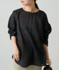 LOUNGEDRESS(ラウンジドレス) メッシュリネン2WAYルーズプルオーバー
