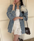 NICE CLAUP / OLIVE des OLIVE OUTLET(ナイスクラップ  / オリーブ デ オリーブ アウトレット) 【one after another】デニムシャツ