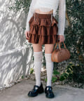 NICE CLAUP / OLIVE des OLIVE OUTLET(ナイスクラップ  / オリーブ デ オリーブ アウトレット) 【OLIVE des OLIVE】ふりふりミニスカート
