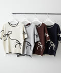 NICE CLAUP / OLIVE des OLIVE OUTLET(ナイスクラップ  / オリーブ デ オリーブ アウトレット) プチプラトレンドitem【RMAF】ケーブルコード刺繍入りプルオーバー