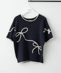 NICE CLAUP / OLIVE des OLIVE OUTLET(ナイスクラップ  / オリーブ デ オリーブ アウトレット) プチプラトレンドitem【RMAF】ケーブルコード刺繍入りプルオーバー