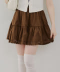 NICE CLAUP / OLIVE des OLIVE OUTLET(ナイスクラップ  / オリーブ デ オリーブ アウトレット) 【RMAF】パンチングフェイクスウェードミニスカート