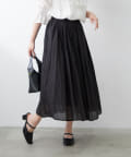 NICE CLAUP / OLIVE des OLIVE OUTLET(ナイスクラップ  / オリーブ デ オリーブ アウトレット) 軽やかに揺れる【RMAF】【NAO】インドコットン使用カラーフレアスカート