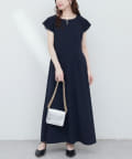 natural couture(ナチュラルクチュール) 【WEB限定】取りはずしティアード衿ワンピース