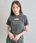 OLIVE des OLIVE(オリーブ デ オリーブ) ピグメントフーディトップス