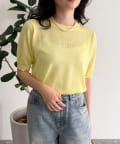 FREDY & GLOSTER(フレディ アンド グロスター) シアー刺繍ロゴニットプルオーバー
