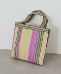LOUNGEDRESS(ラウンジドレス) 【A&A Accessories】  INDIA ビニールストライプBAG