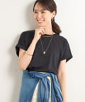 un dix cors(アンディコール) 《UVカット・速乾・夏に快適◎》冷感プレーティング天竺カットソー