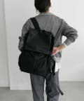 ear PAPILLONNER(イア パピヨネ) 【BURLAPOUTFITTER×ear】1、２泊の旅行/約16リットルの大容量/撥水/ユニセックス/レザーコンビライトリュック