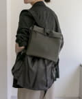 ear PAPILLONNER(イア パピヨネ) 【BURLAPOUTFITTER×ear】1、２泊の旅行/約16リットルの大容量/撥水/ユニセックス/レザーコンビライトリュック