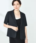 NOLLEY'S(ノーリーズ) 《セットアップ対応》ウォッシャブルツイル半袖ジャケット