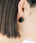 ear PAPILLONNER(イア パピヨネ) モノトーンぷっくりハートピアス