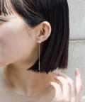 ear PAPILLONNER(イア パピヨネ) 《WEB限定/金属アレルギー対応/ステンレス》パール×スネークチェーンピアス
