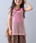 CIAOPANIC TYPY(チャオパニックティピー) 【KIDS】メッシュレイヤードリブタンクトップ