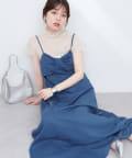 natural couture(ナチュラルクチュール) osonoリネン混ねじりキャミワンピース