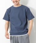 NOLLEY'S(ノーリーズ) 【IRM】《吸水速乾/UVカット》ワッフルフェイクレイヤードTee