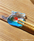 salut!(サリュ) ガラスの箸置き金魚鉢／涼を楽しむ夏御膳