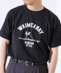 FREDY & GLOSTER(フレディ アンド グロスター) 【GLOSTER】ハワイヌ ワイメアベイ クルーネック プリントTシャツ