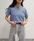 FREDY & GLOSTER(フレディ アンド グロスター) ハートFR刺繍ヘンリーTシャツ