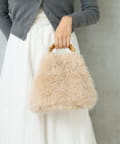 BIRTHDAY BAR(バースデイバー) FUR BAMBOO TOTE　ファーバンブートートバッグ