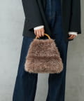 BIRTHDAY BAR(バースデイバー) FUR BAMBOO TOTE　ファーバンブートートバッグ