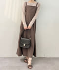 NICE CLAUP / OLIVE des OLIVE OUTLET(ナイスクラップ  / オリーブ デ オリーブ アウトレット) 【natural couture】ラメシアーシンプルロンＴ