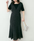 NICE CLAUP / OLIVE des OLIVE OUTLET(ナイスクラップ  / オリーブ デ オリーブ アウトレット) 【natural couture】サイドベルトデザインジャンスカ