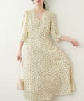 NICE CLAUP / OLIVE des OLIVE OUTLET(ナイスクラップ  / オリーブ デ オリーブ アウトレット) 【natural couture】レトロ小花ワンピース