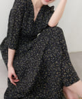 NICE CLAUP / OLIVE des OLIVE OUTLET(ナイスクラップ  / オリーブ デ オリーブ アウトレット) 【natural couture】レトロ小花ワンピース