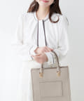 NICE CLAUP / OLIVE des OLIVE OUTLET(ナイスクラップ  / オリーブ デ オリーブ アウトレット) 【natural couture】マルチＷＡＹボウタイ配色ブラウス